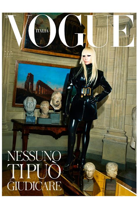 donatella versace 100 anniversario vogue|donatella versace vogue.